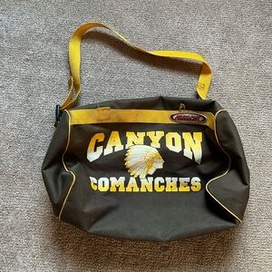 VTG 90’s Brown & Yellow School Duffle Bag
